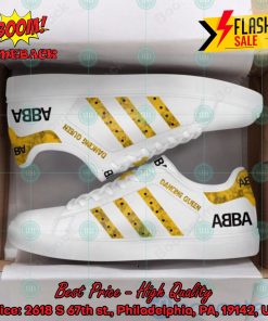 ABBA Pop Band Dancing Queen Yellow Stripes Style 1 Custom Adidas Stan Smith Shoes