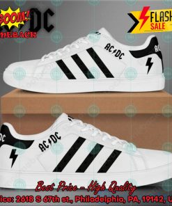 ACDC Rock Band Black Stripes Style 1 Custom Adidas Stan Smith Shoes