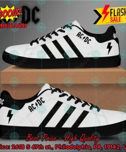acdc rock band black stripes style 1 custom adidas stan smith shoes 2 CutEM