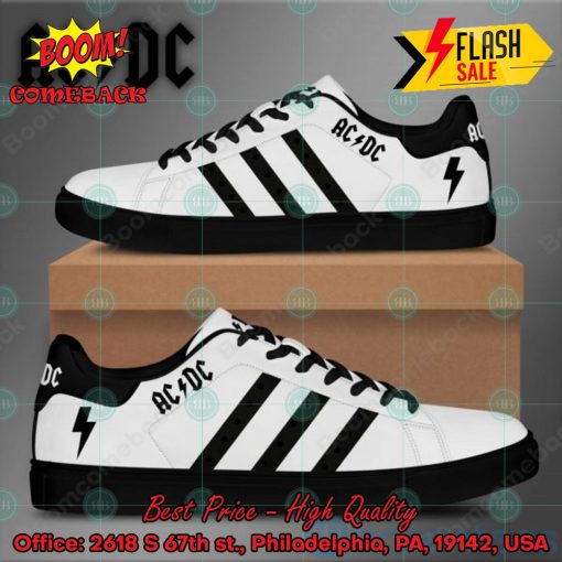 ACDC Rock Band Black Stripes Style 1 Custom Adidas Stan Smith Shoes