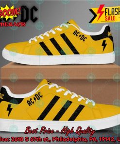 ACDC Rock Band Black Stripes Style 2 Custom Adidas Stan Smith Shoes