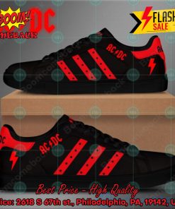 acdc rock band red stripes style 2 custom adidas stan smith shoes 2 jZPQq