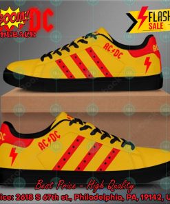 ACDC Rock Band Red Stripes Style 3 Custom Adidas Stan Smith Shoes