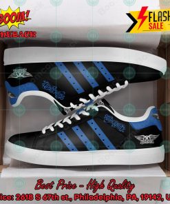 Aerosmith Rock Band Blue Stripes Style 2 Custom Adidas Stan Smith Shoes