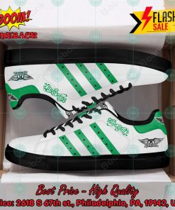 Aerosmith Rock Band Green Stripes Custom Adidas Stan Smith Shoes