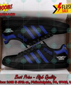 aerosmith rock band navy stripes style 2 custom adidas stan smith shoes 2 bMTk2