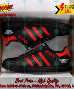 aerosmith rock band red stripes style 2 custom adidas stan smith shoes 2 zPKAL