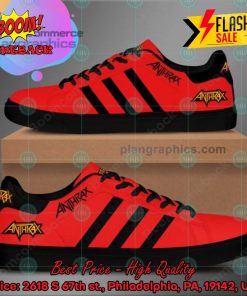 anthrax metal band black stripes custom adidas stan smith shoes 2 FAoUl
