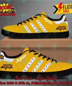 anthrax metal band white stripes style 2 custom stan smith shoes 2 obGLL
