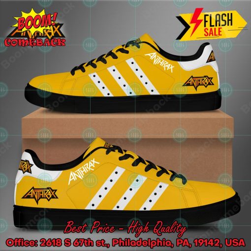 Anthrax Metal Band White Stripes Style 2 Custom Stan Smith Shoes