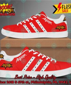 Anthrax Metal Band White Stripes Style 3 Custom Stan Smith Shoes