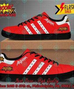 Anthrax Metal Band White Stripes Style 3 Custom Stan Smith Shoes