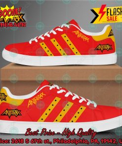Anthrax Metal Band Yellow Stripes Style 3 Custom Stan Smith Shoes