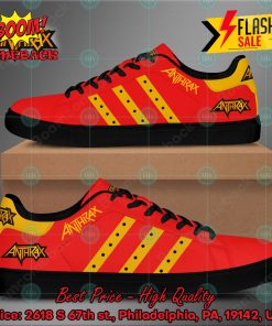 anthrax metal band yellow stripes style 3 custom stan smith shoes 2 6b9gC
