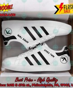 Aphex Twin Black Stripes Custom Adidas Stan Smith Shoes