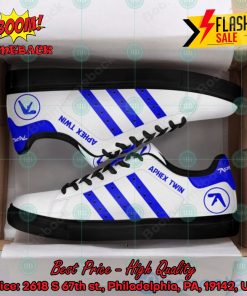 aphex twin blue stripes custom adidas stan smith shoes 2 OREf9
