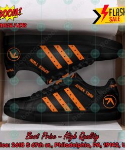 aphex twin orange stripes custom adidas stan smith shoes 2 K88Lr