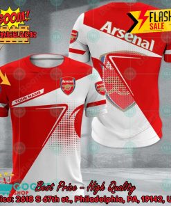 Arsenal FC Big Logo Blur Personalized Name 3D Hoodie Apparel