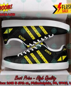 Avicii Yellow Stripes Custom Adidas Stan Smith Shoes