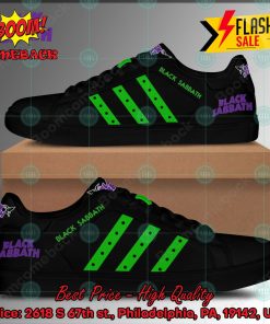 black sabbath heavy metal band green stripes style 2 custom adidas stan smith shoes 2 lxN3i