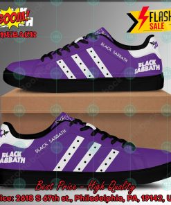 black sabbath heavy metal band white stripes custom adidas stan smith shoes 2 Y273A