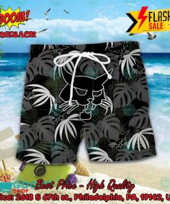 bobcat big logo tropical leaves hawaiian shirt and shorts 2 HEcdy