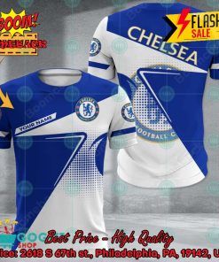 Chelsea FC Big Logo Blur Personalized Name 3D Hoodie Apparel