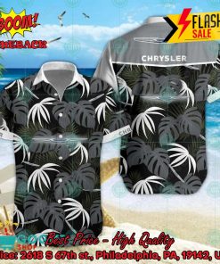 Chrysler Big Logo Tropical Leaves Hawaiian Shirt And Shorts