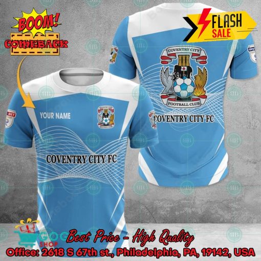 Coventry City FC Personalized Name 3D Hoodie Apparel