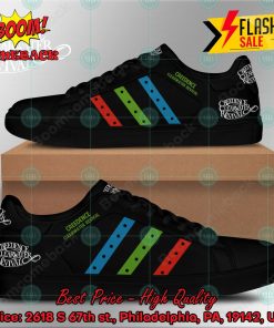 Creedence Clearwater Revival Rock Band Blue Green Red Stripes Style 1 Custom Adidas Stan Smith Shoes