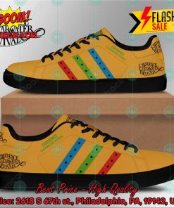 Creedence Clearwater Revival Rock Band Blue Green Red Stripes Style 2 Custom Adidas Stan Smith Shoes