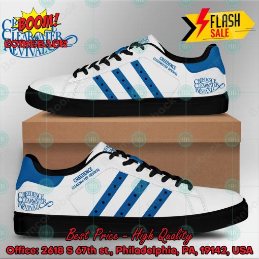 Creedence Clearwater Revival Rock Band Blue Stripes Style 1 Custom Adidas Stan Smith Shoes