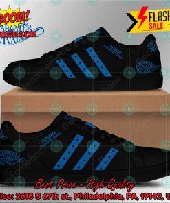 creedence clearwater revival rock band blue stripes style 2 custom adidas stan smith shoes 2 Fngnw