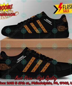 creedence clearwater revival rock band brown stripes style 2 custom adidas stan smith shoes 2 maDcx