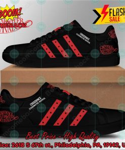 Creedence Clearwater Revival Rock Band Red Stripes Style 2 Custom Adidas Stan Smith Shoes