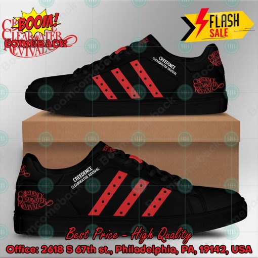 Creedence Clearwater Revival Rock Band Red Stripes Style 2 Custom Adidas Stan Smith Shoes