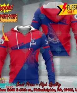 Crystal Palace FC Big Logo Blur Personalized Name 3D Hoodie Apparel