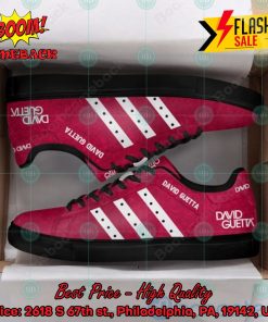 David Guetta DJ White Stripes Style 3 Custom Adidas Stan Smith Shoes