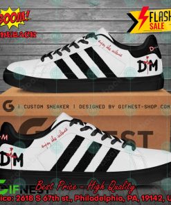 depeche mode electronic band enjoy the silence black stripes custom adidas stan smith shoes 2 gvPr2