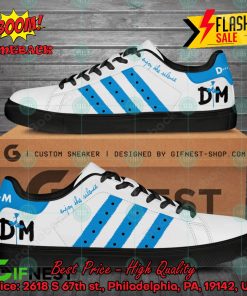 depeche mode electronic band enjoy the silence blue stripes style 1 custom adidas stan smith shoes 2 XFPSF