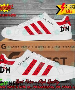 Depeche Mode Electronic Band Enjoy The Silence Red Stripes Style 1 Custom Adidas Stan Smith Shoes