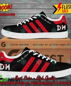 Depeche Mode Electronic Band Enjoy The Silence Red Stripes Style 2 Custom Adidas Stan Smith Shoes
