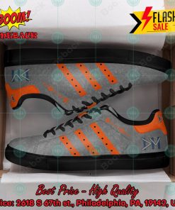 depeche mode electronic band orange stripes style 2 custom adidas stan smith shoes 2 sKCTk