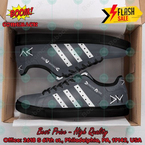 Depeche Mode Electronic Band White Stripes Style 1 Custom Adidas Stan Smith Shoes