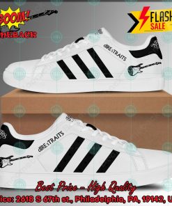 Dire Straits Rock Band Black Stripes Custom Adidas Stan Smith Shoes