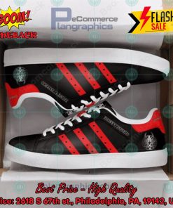 Disturbed Heavy Metal Band Red Stripes Custom Adidas Stan Smith Shoes
