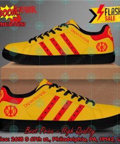 dream theater metal band red stripes style 3 custom adidas stan smith shoes 2 3iDEy