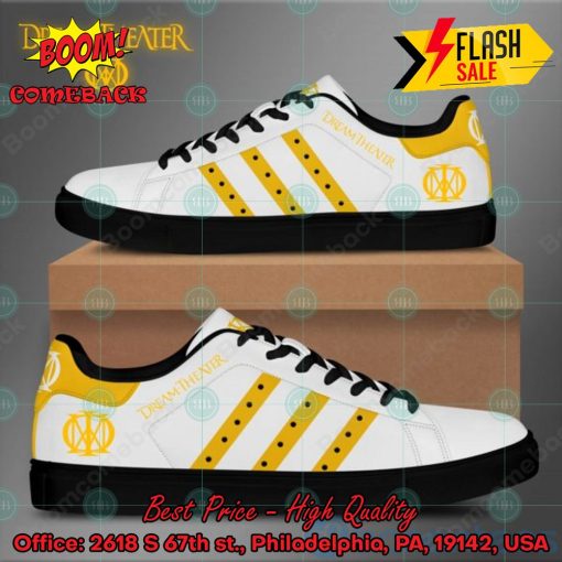 Dream Theater Metal Band Yellow Stripes Style 1 Custom Adidas Stan Smith Shoes