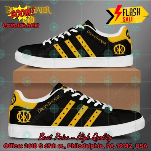 Dream Theater Metal Band Yellow Stripes Style 2 Custom Adidas Stan Smith Shoes