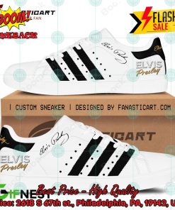 Elvis Presley Black Stripes Custom Adidas Stan Smith Shoes